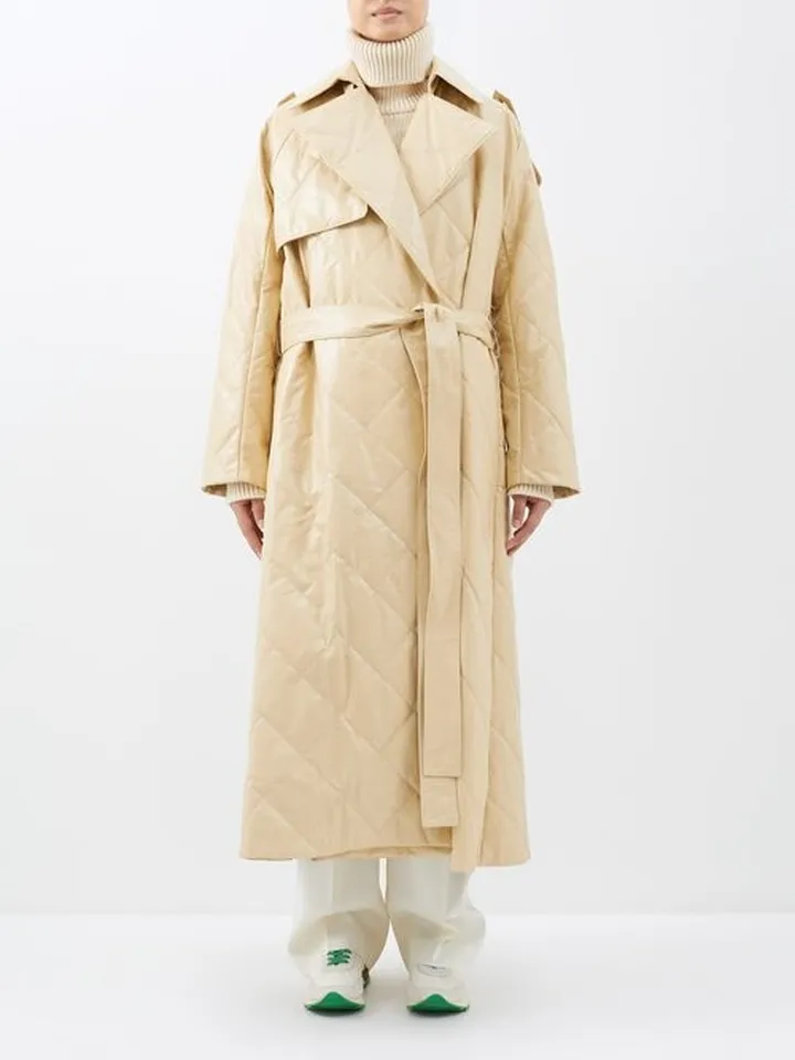 Agathon Quilted-leather Trench Coat