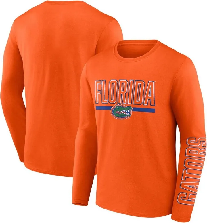 Men's Fanatics Branded Orange Florida Gators Modern Two-Hit Long Sleeve T-shirt
