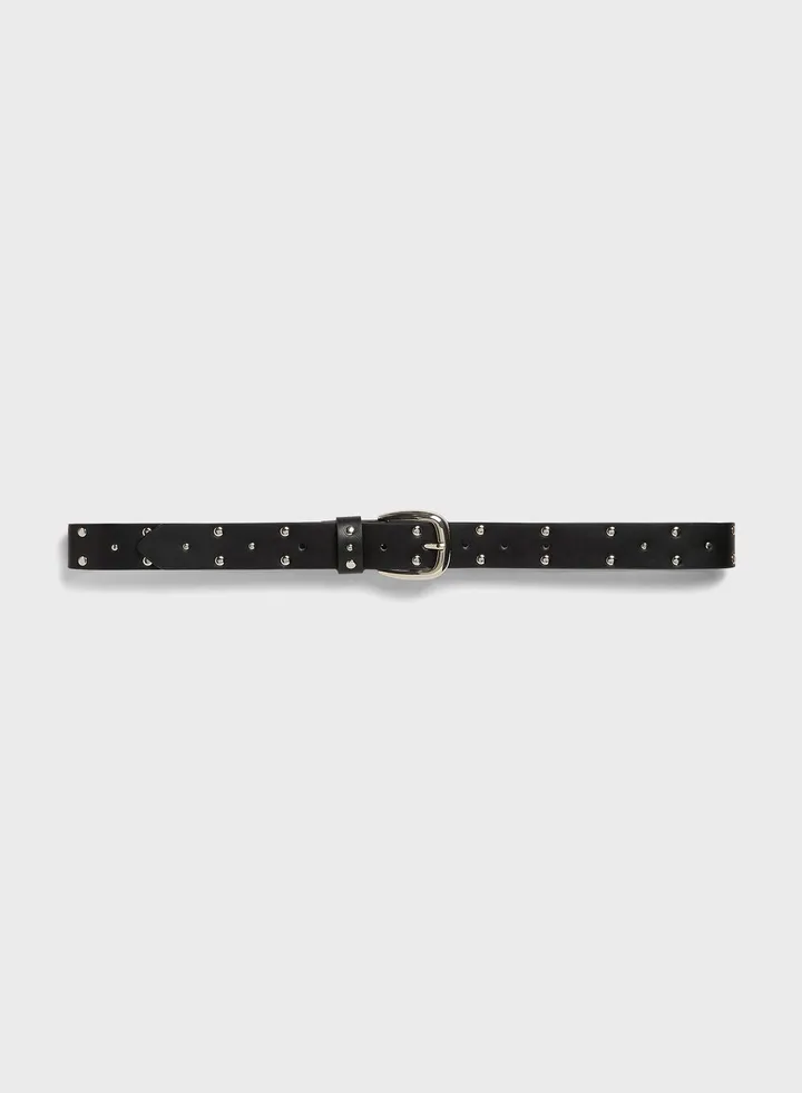 Stud Deatiled Allocated Hole Belt