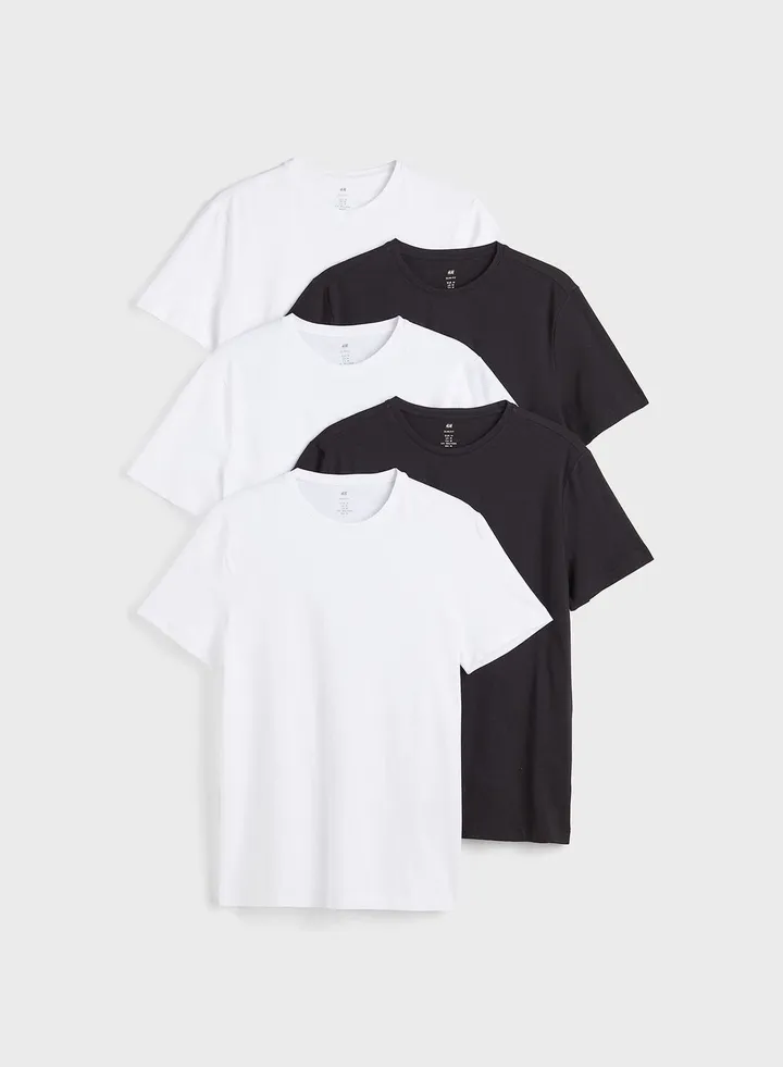 5-Pack T-Shirts Slim Fit