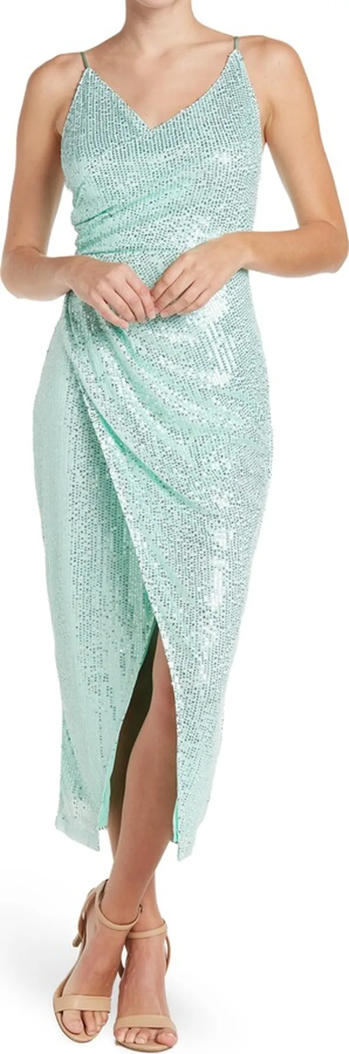 Sequin Embellished Midi Dress