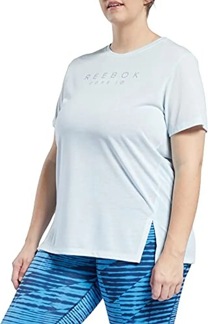 Core 10 by Reebok Women's Casual Logo Short Sleeve Tee