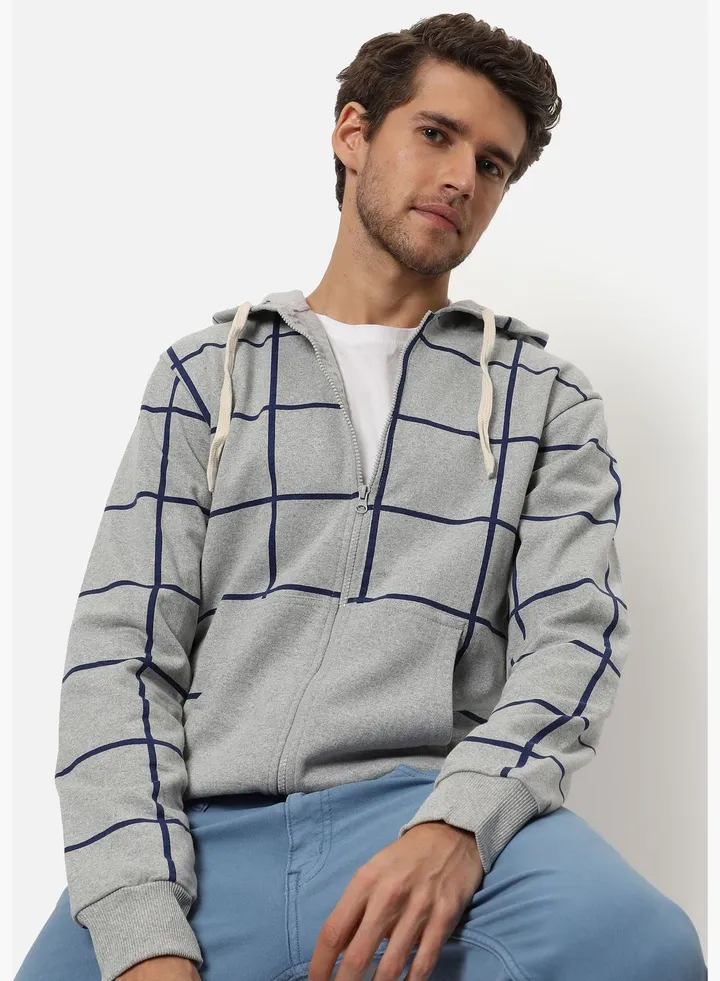 Front Pocket Printed Hoodie