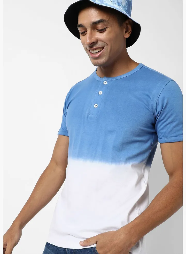 Men's Colourblocked Casual T-Shirt