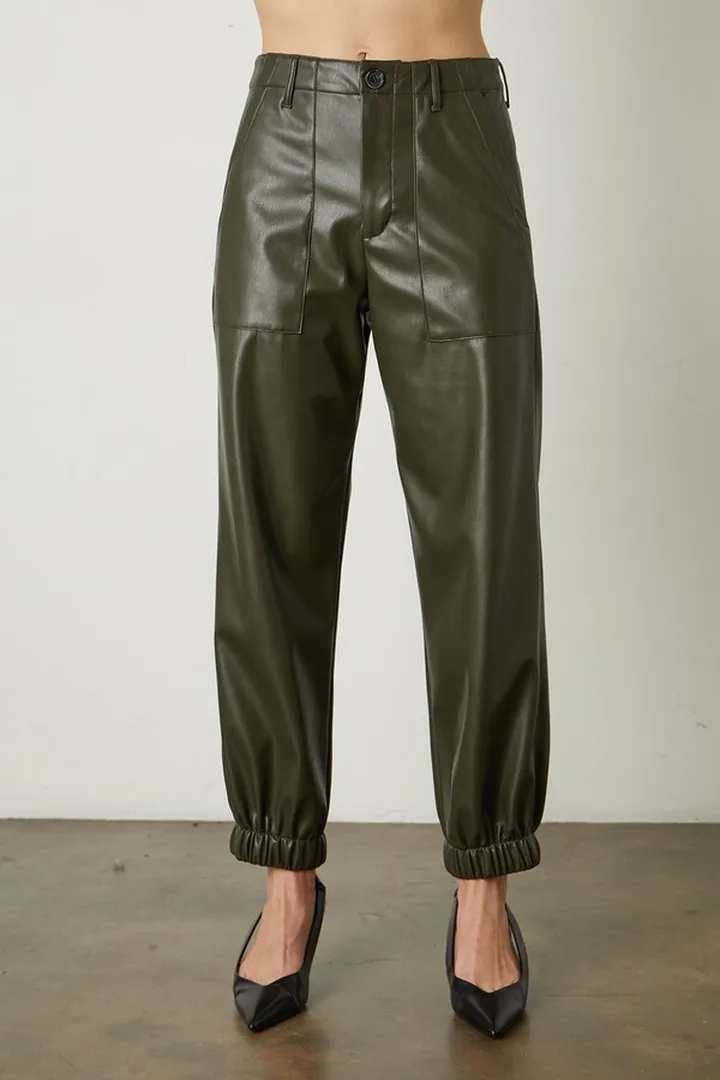 Rihanna Vegan Leather Jogger