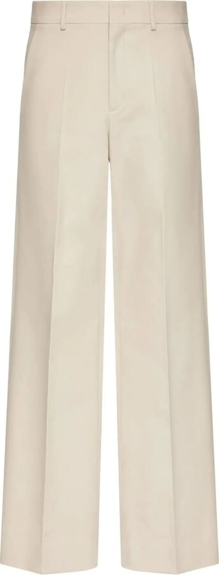 Wide-Leg Gabardine Trousers
