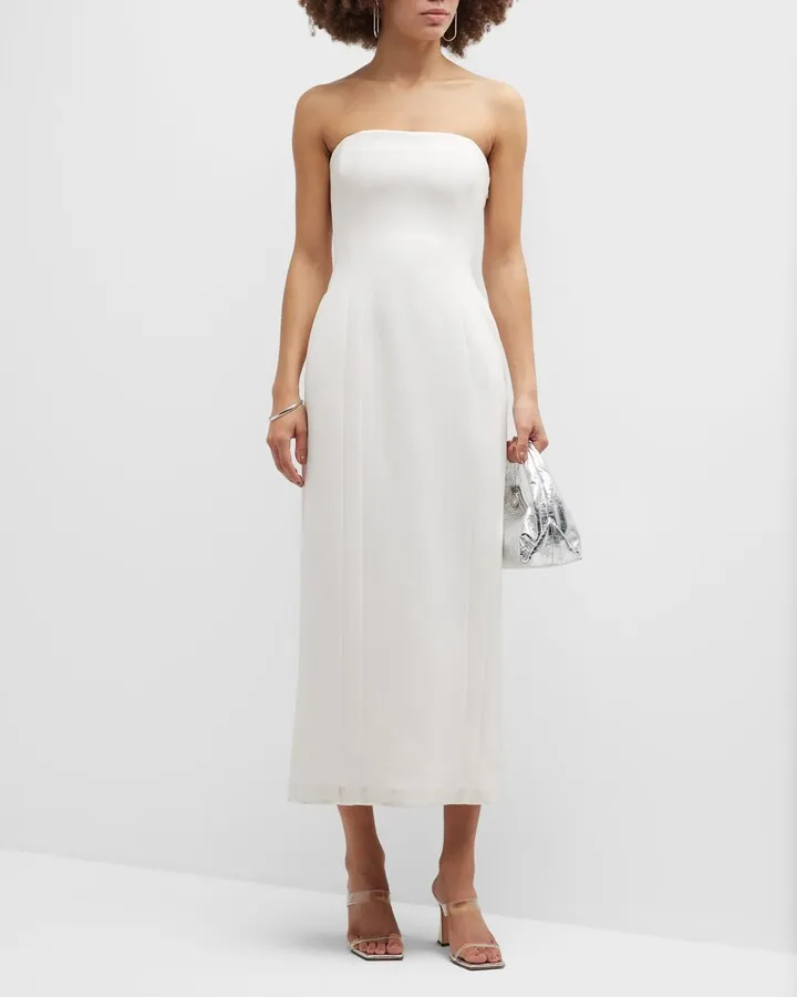 Elizabeth Strapless Midi Dress