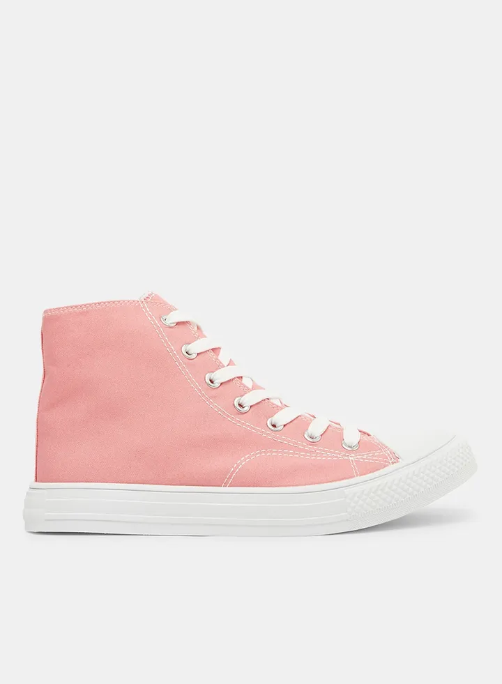 High Top Canvas Sneakers
