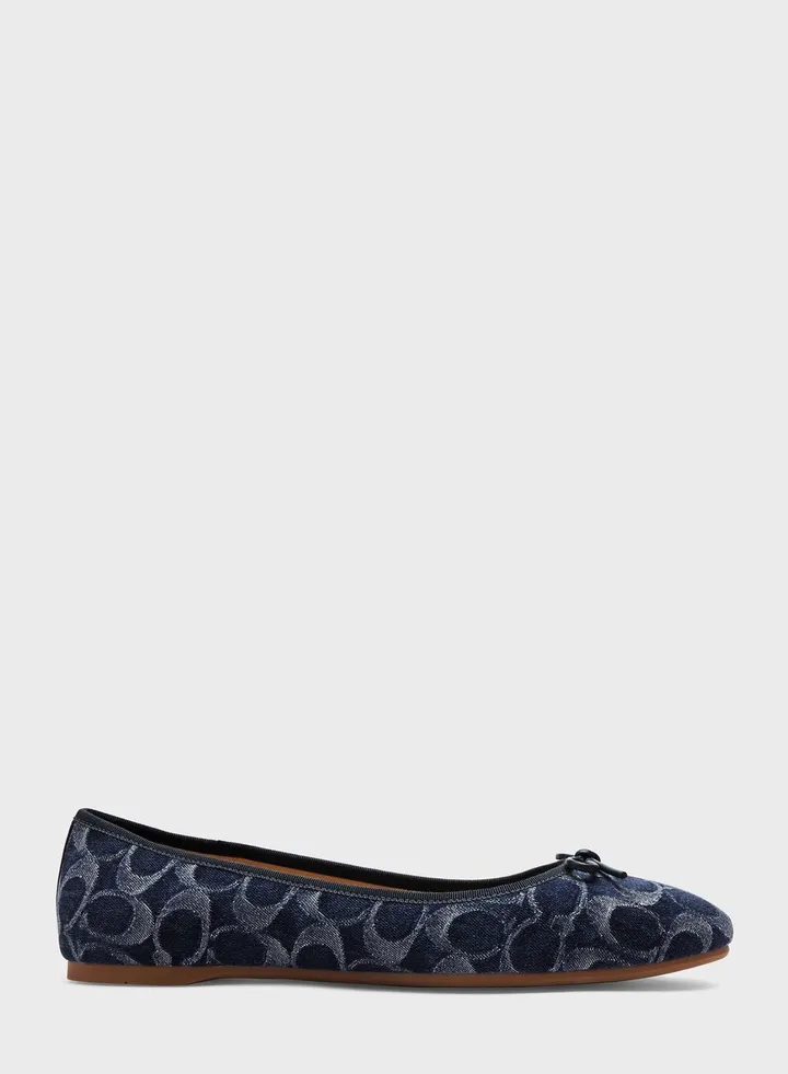 Abigail Signature Denim Ballerinas