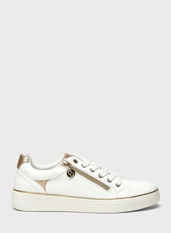Lace Up Low Top Sneakers