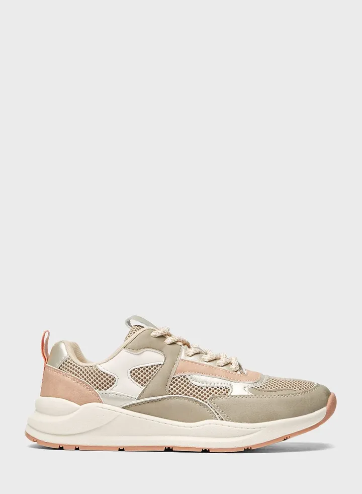 Lace Up Low Top Sneakers