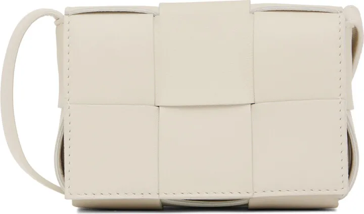 Bottega Veneta White Candy Cassette Bag