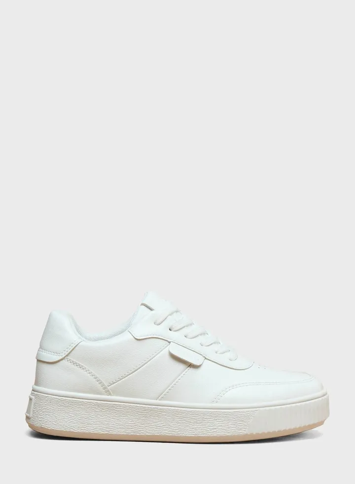 Lace Up Low Top Sneakers
