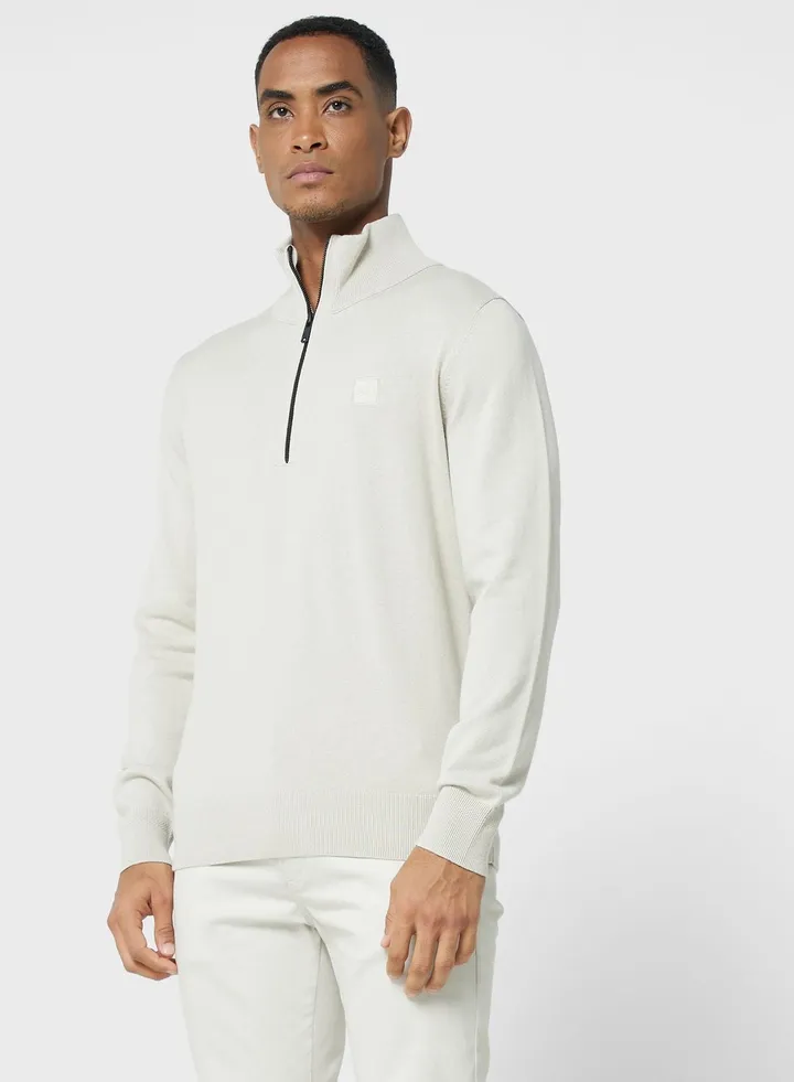Logo Half Zip Sweatshirt