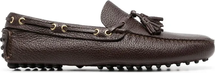 Pebbled Leather Loafers
