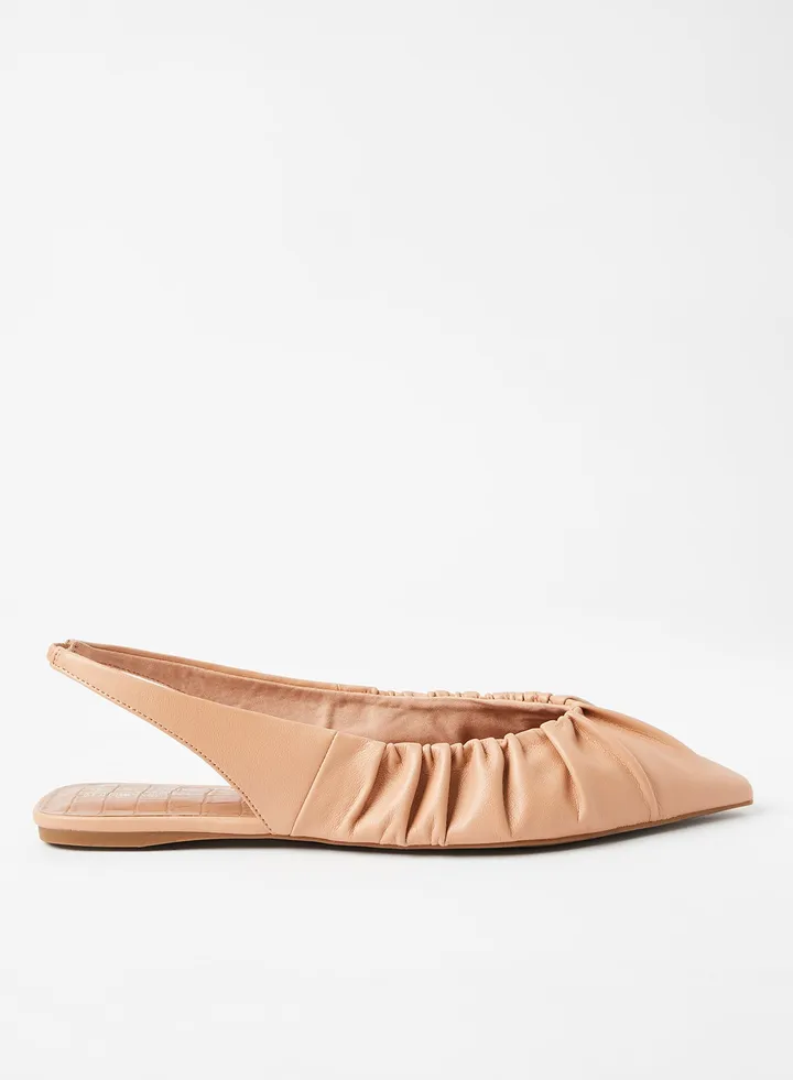 Scrunchy Slingback Ballerinas