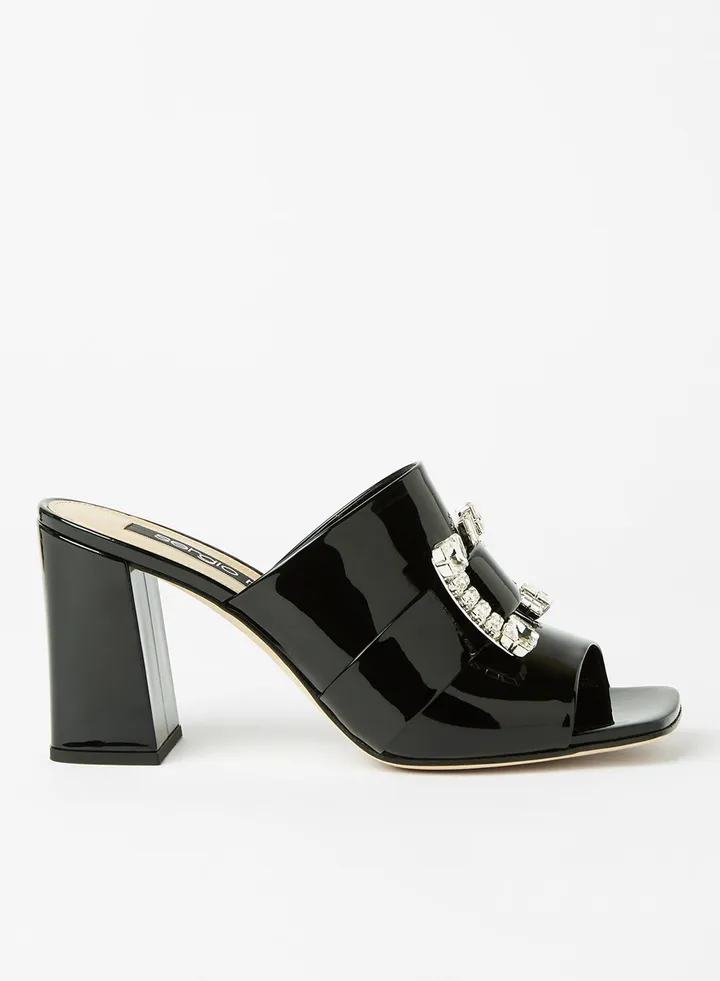 Embellished Block Heel Sandals