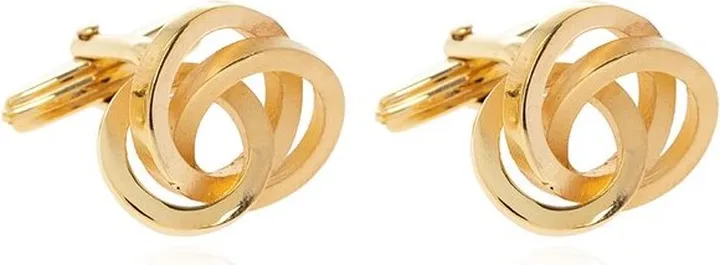 Lanvin Geometric Shaped Logo Engraved Cufflinks