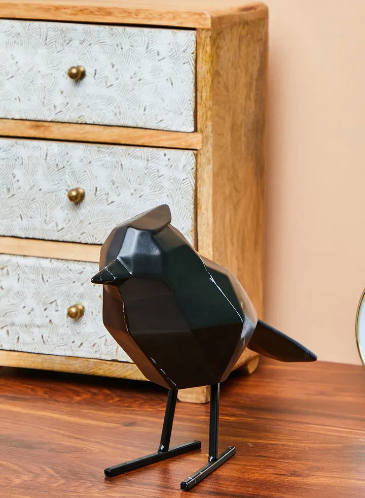 Large Marble Printed Statue Bird