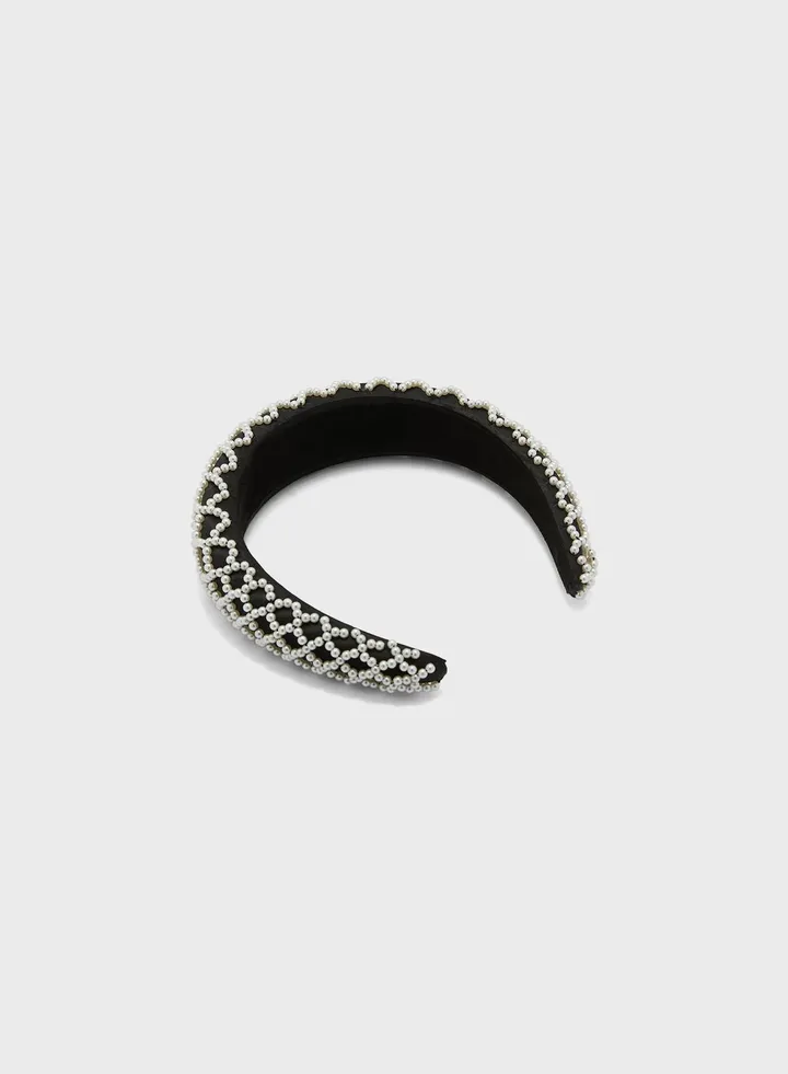 Pearl Detail Embellished Headband