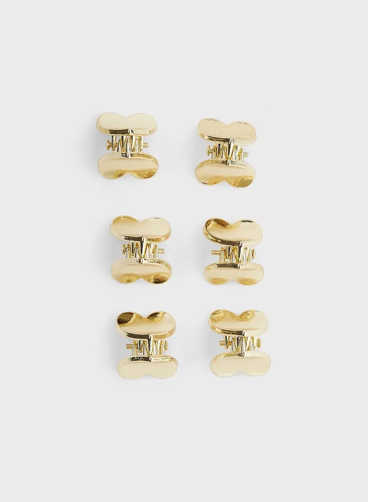 6 Pack Of Micro Hair Claws
