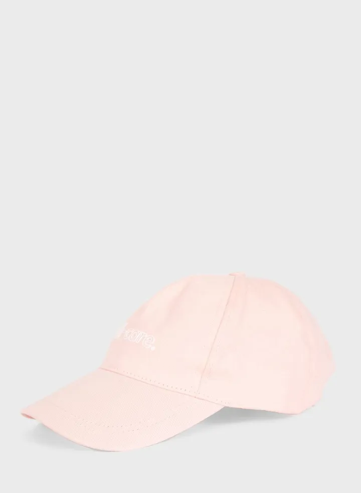 Embroidered Curved Peak Cap