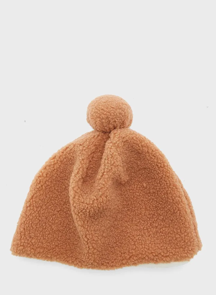Borg Pom Beanie