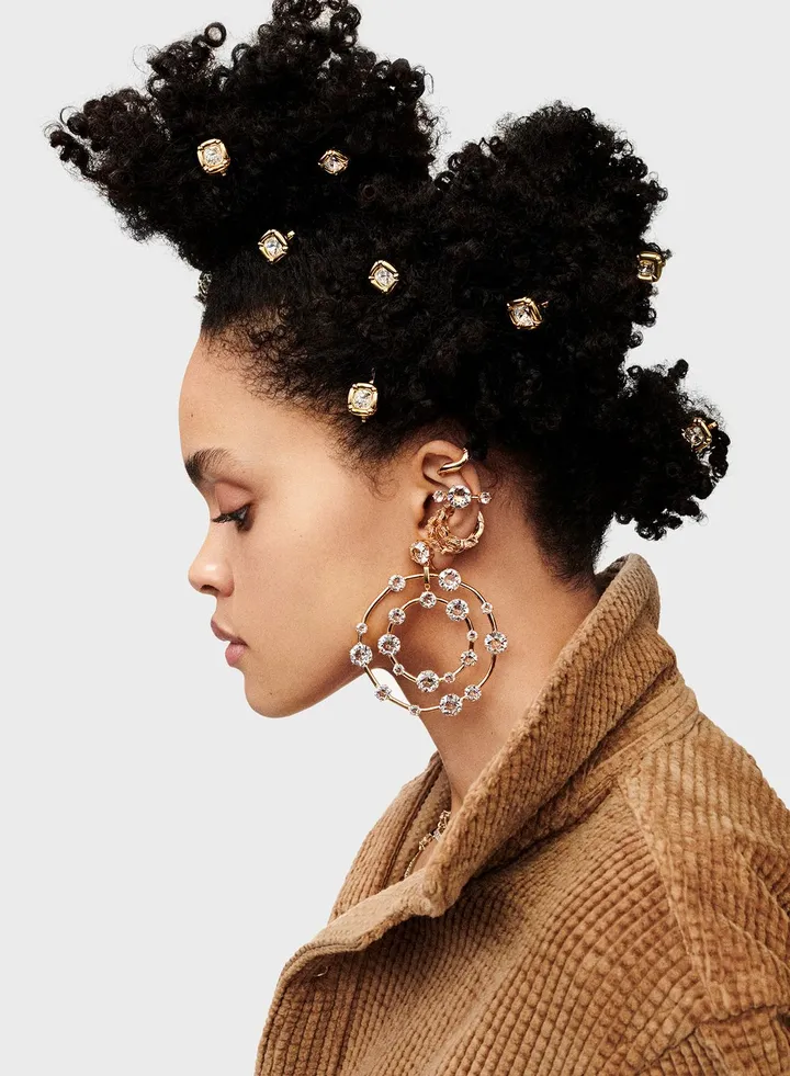 Constella Rhinestone Drop Earrings