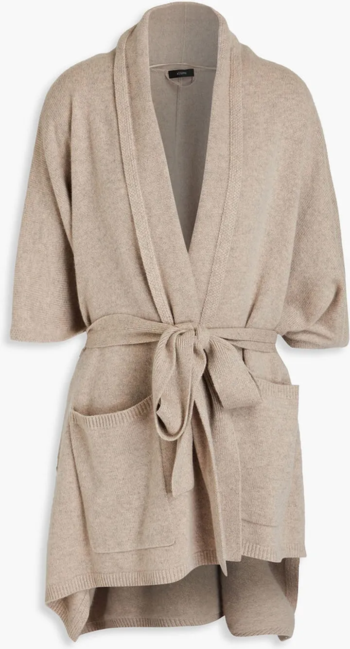 Mélange cashmere poncho