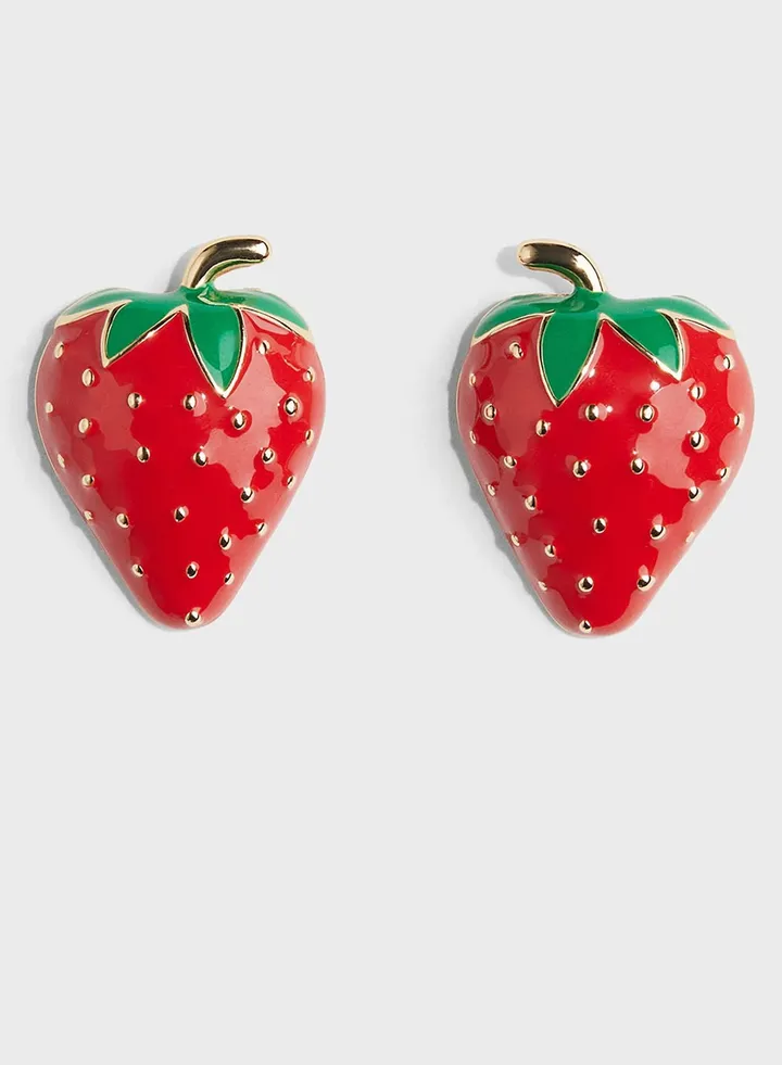 Strawberry-Shaped Earrings