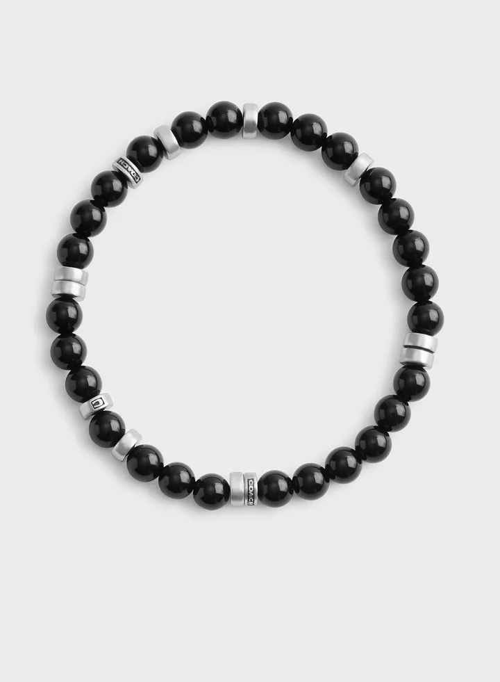 Bead Disk Stretch Bracelet