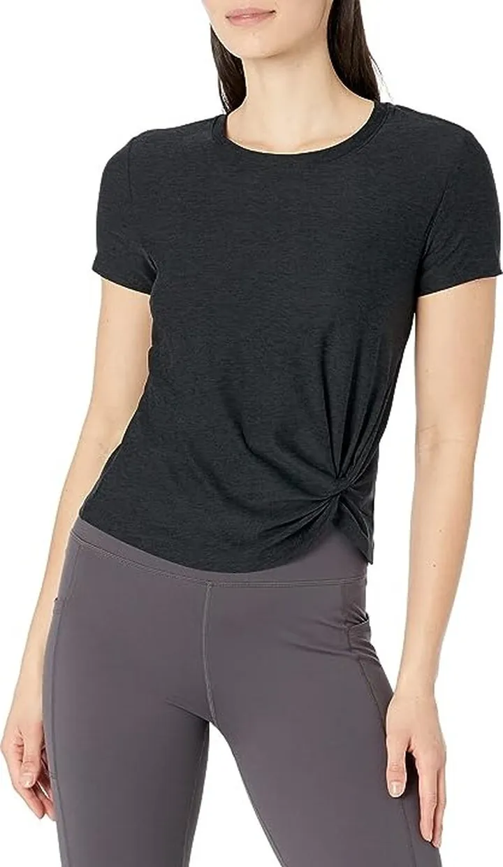 Beyond Yoga Featherweight For A Spin Tee (Darkest Night) Women's Clothing