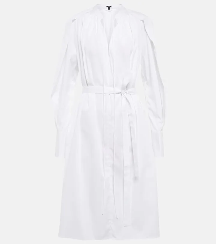 Penrose cotton poplin midi dress