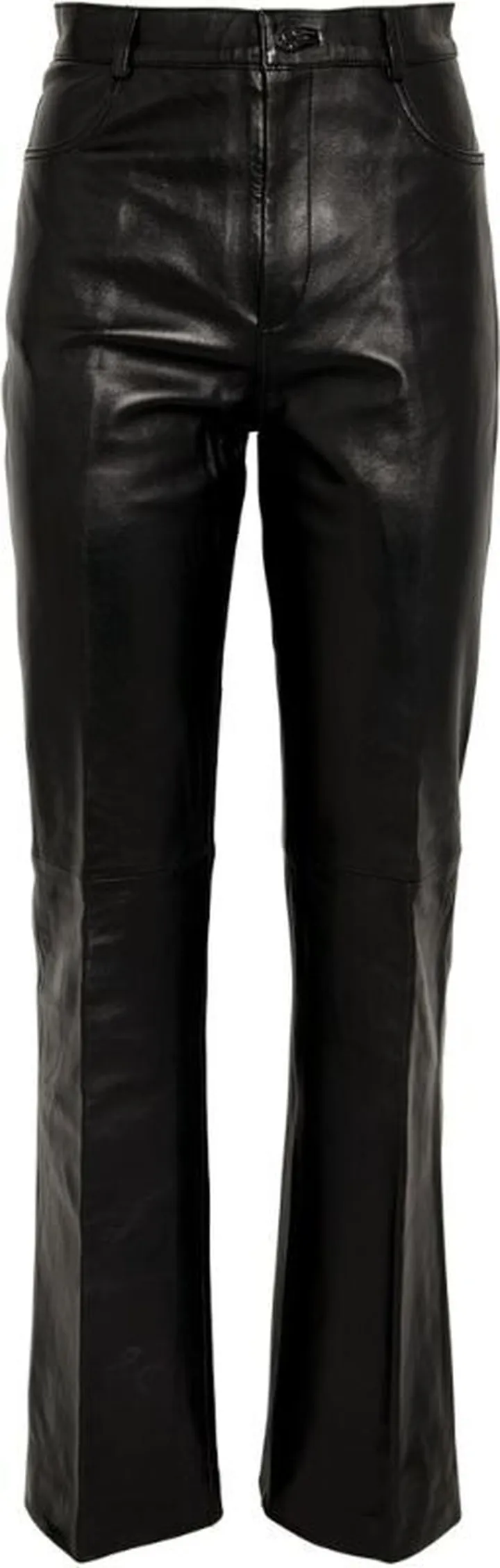 Sandro Straight Leather Trousers
