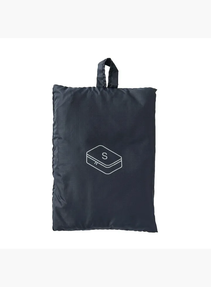 Recycled Nylon Gusset Case, W 20 x D 26 x H 10 cm, S, Black