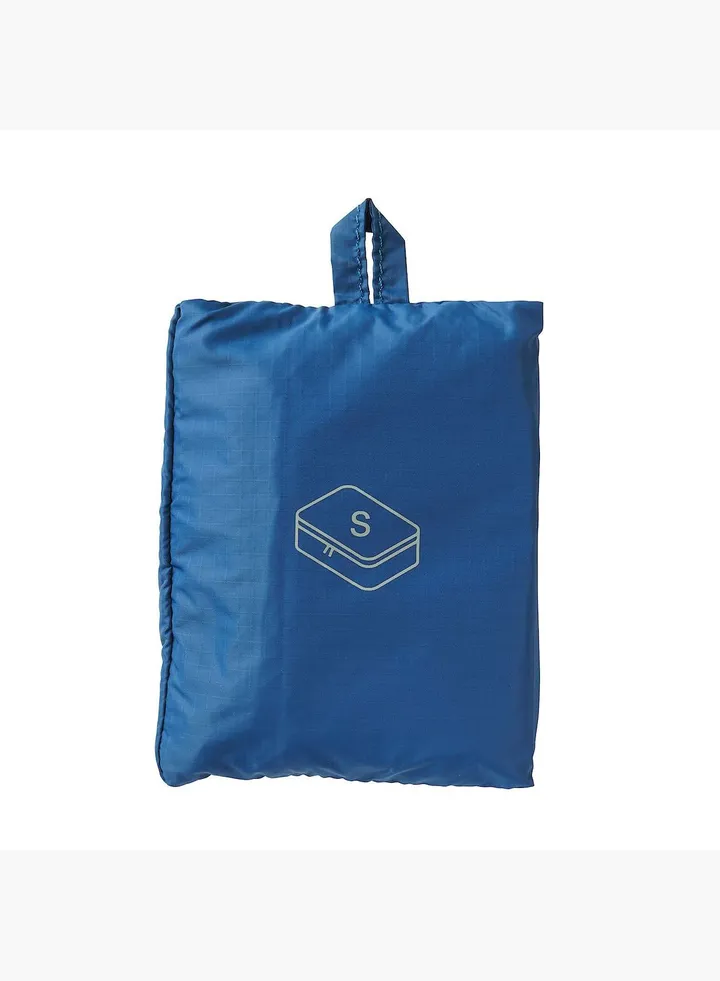 Recycled Nylon Gusset Case, W 20 x D 26 x H 10 cm, S, Blue