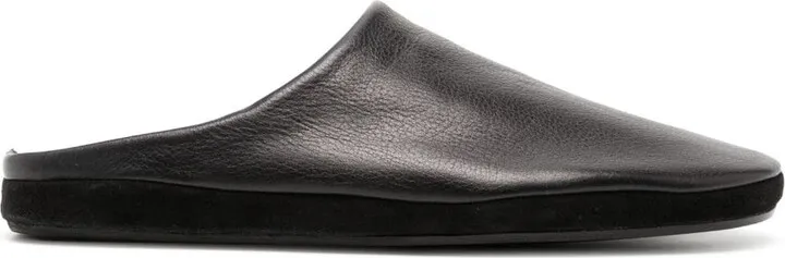 Emile grained leather slippers