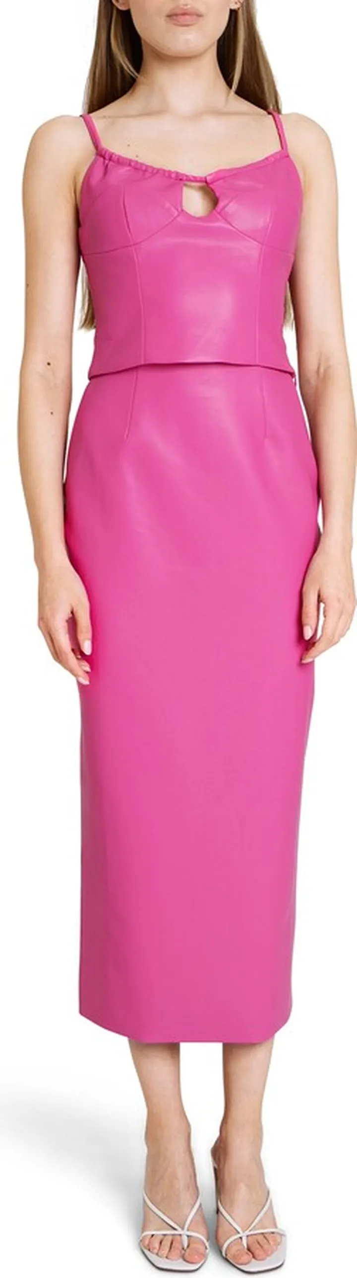 Annie Faux Leather Camisole