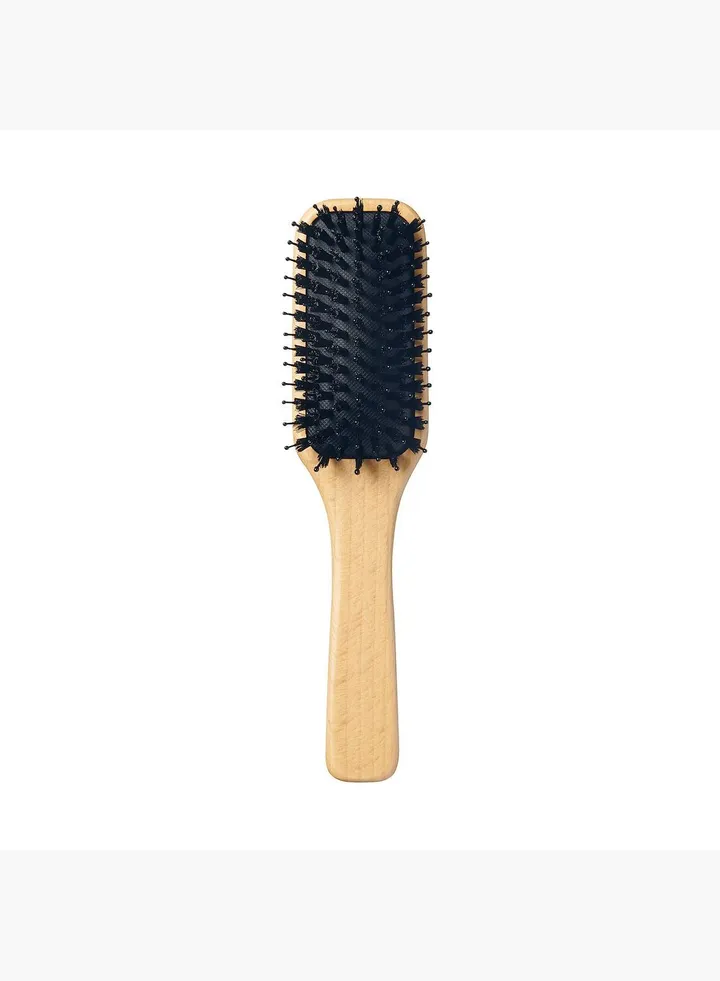 Beech Hair Brush Mixed Bristles, 20 cm, Brown