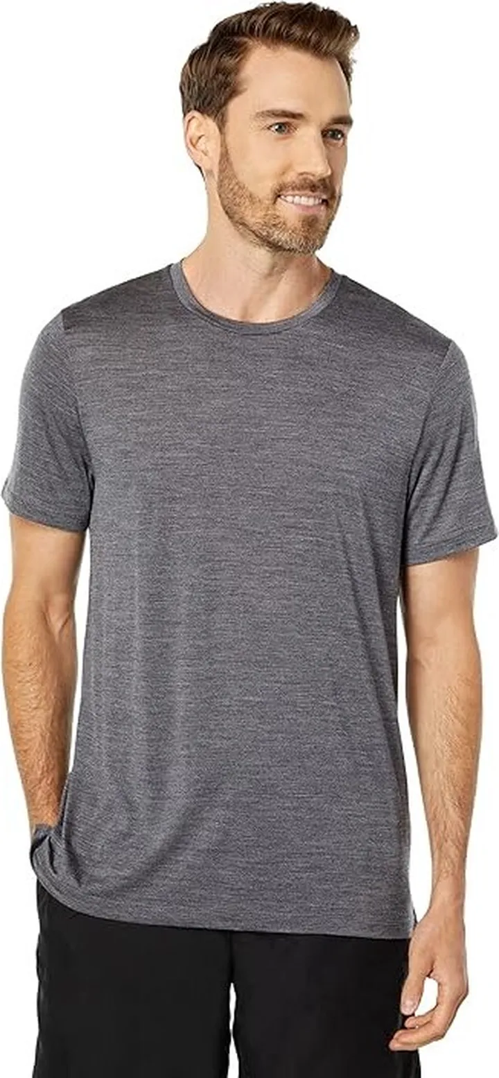 Icebreaker Sphere II Short Sleeve Tee (Midnight Navy Heather) Men's Clothing