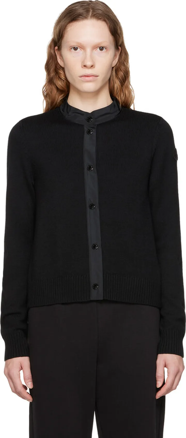 Moncler Black Button Cardigan