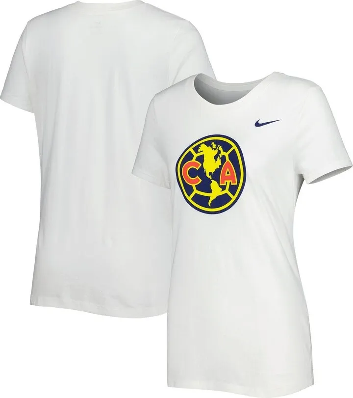 Women's Nike White Club America Club Crest T-Shirt