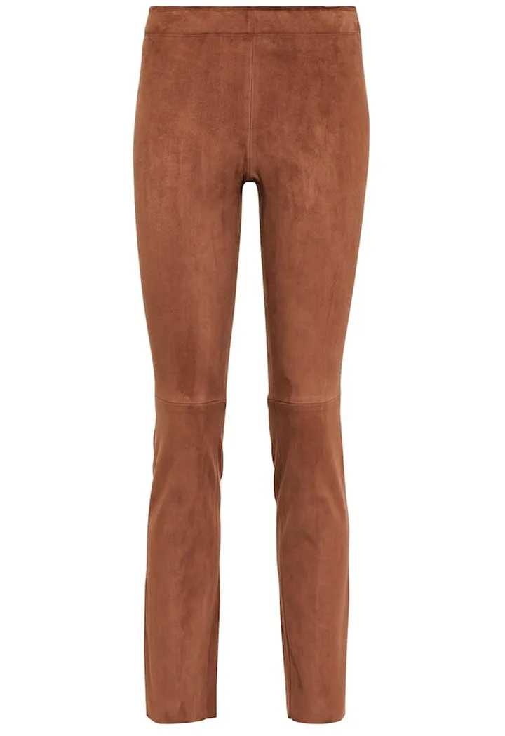 Jacky high-rise suede pants