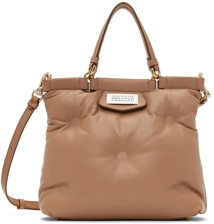 Maison Margiela Tan Mini Glam Slam Tote Bag