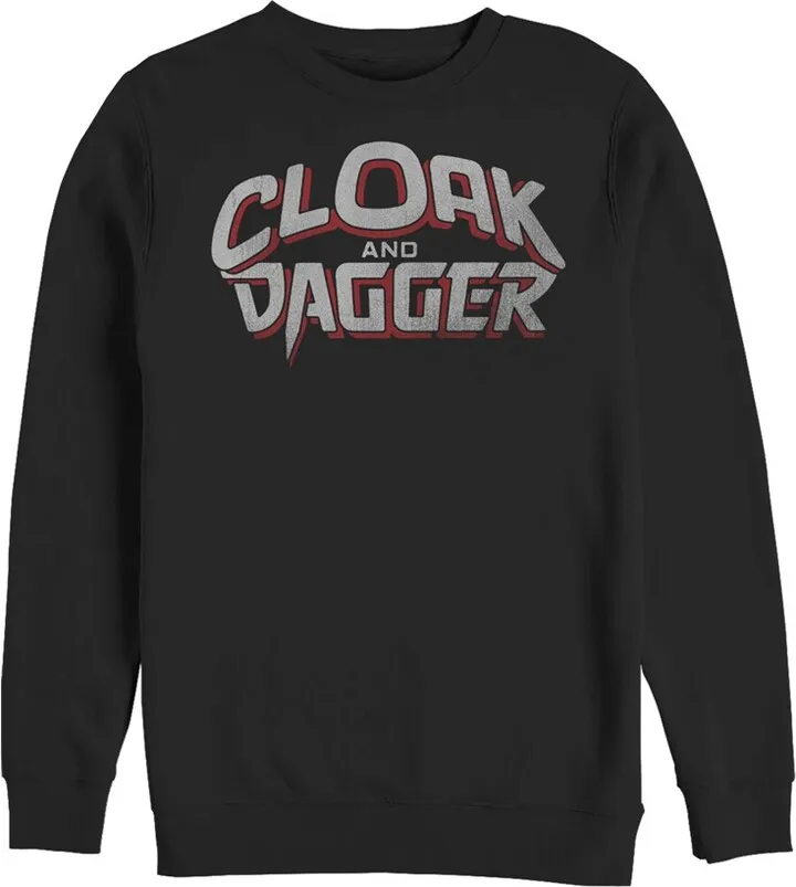 Men's Marvel Cloak and Dagger Logo Sweatshirt - Black - Medium