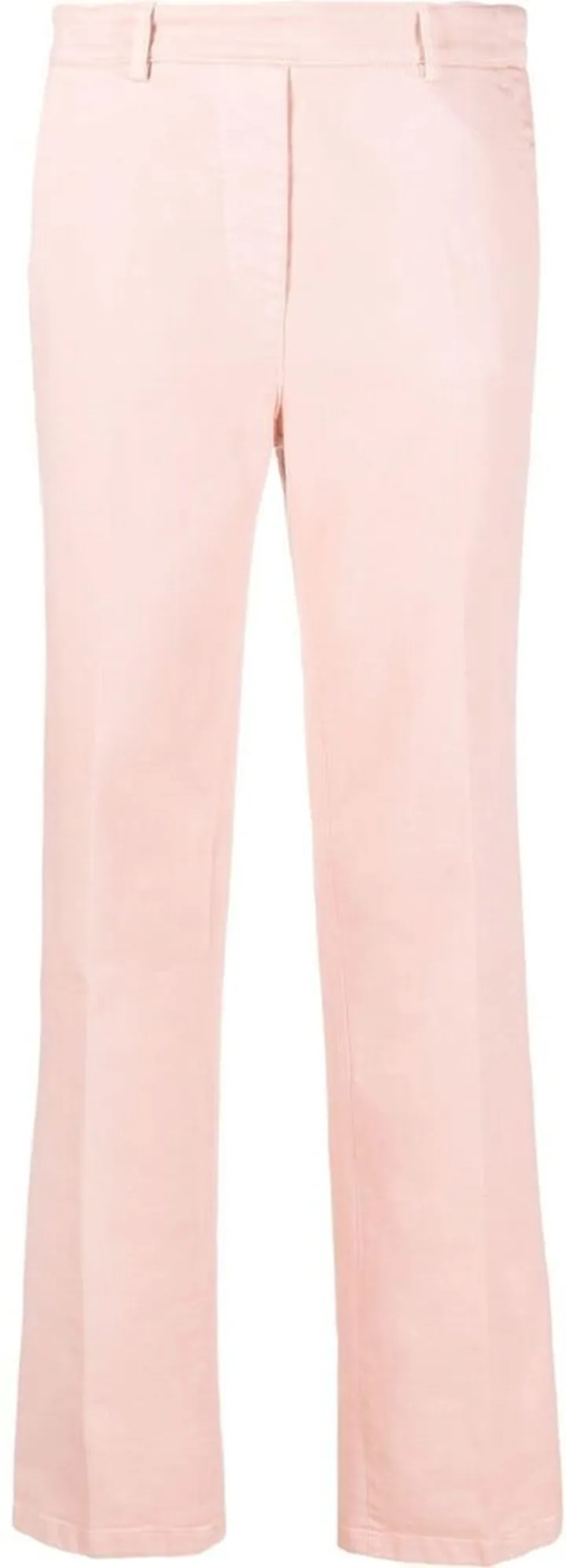 Ribbon-Detail Straight Leg Trousers