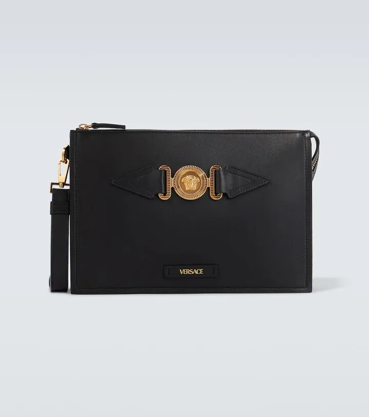 Medusa Biggie leather pouch