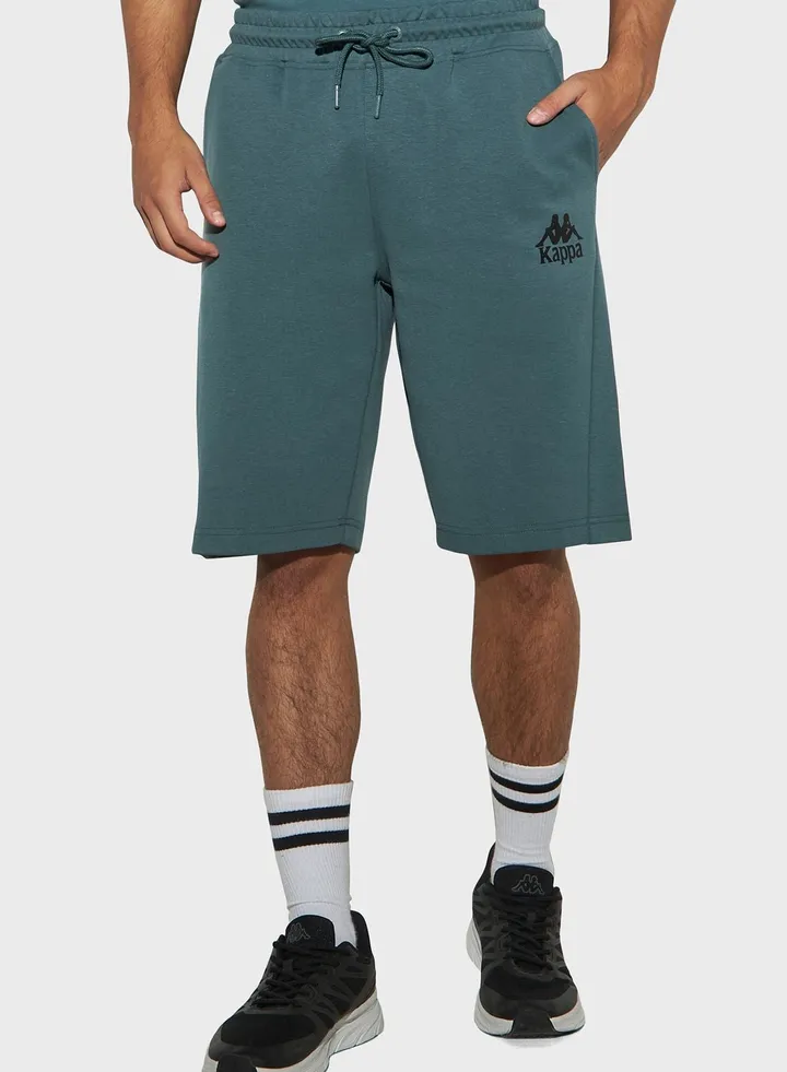 Heat Seal Logo Print Shorts