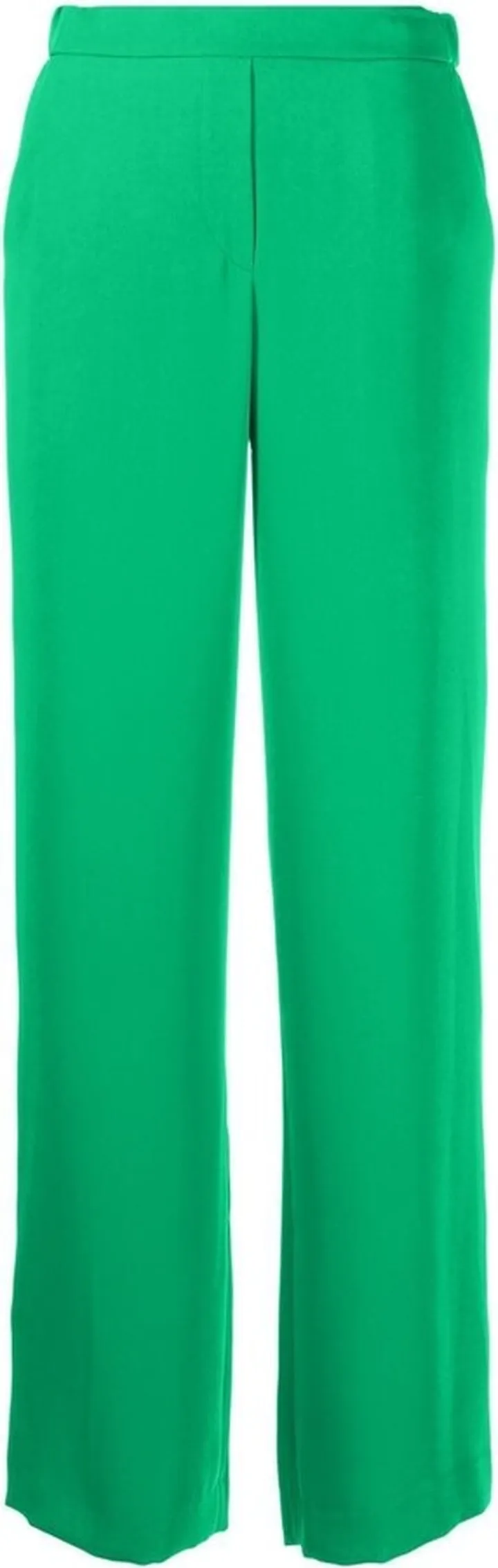 Elasticated Straight-Leg Trousers