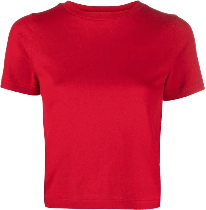 Short-Sleeve Cashmere Top